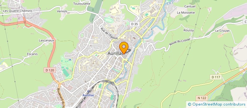 localisation de l'entreprise ZSP à AURILLAC