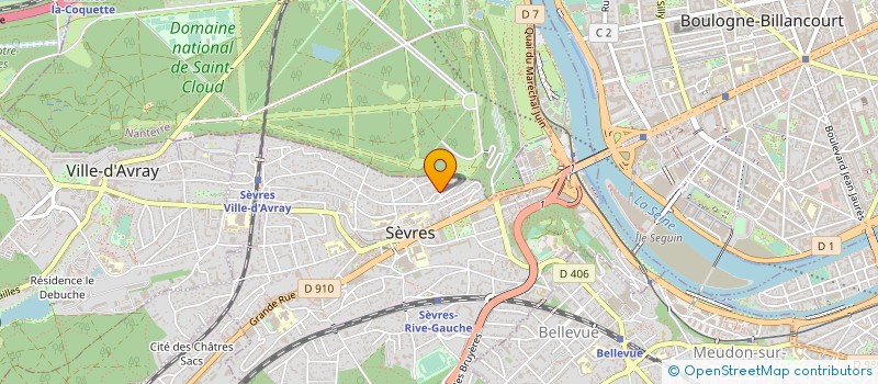 localisation de l'entreprise ZSPCOOL HOLDING à SEVRES