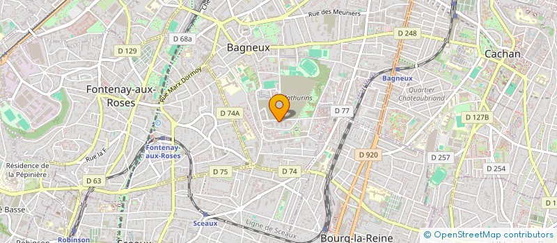 localisation de l'entreprise ZSS SUSHI à BAGNEUX