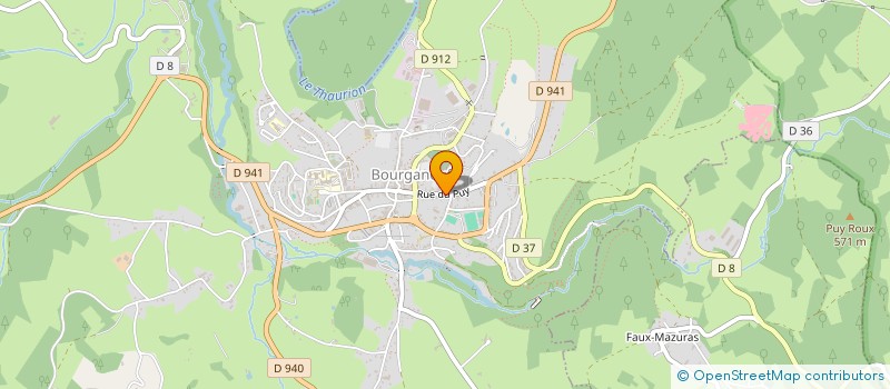 localisation de l'entreprise ZT à BOURGANEUF