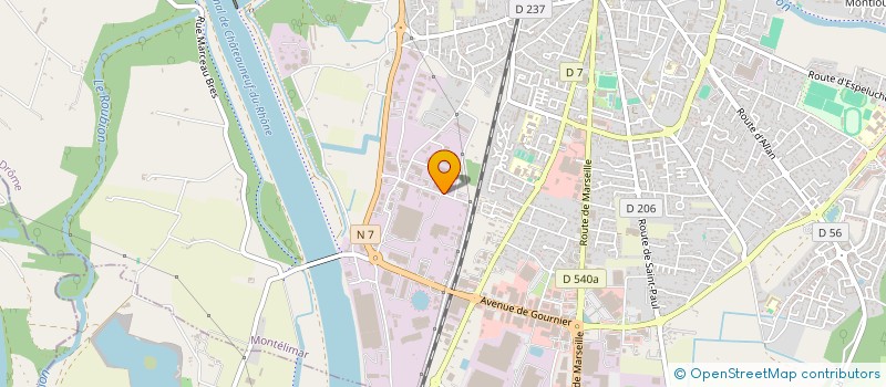 localisation de l'entreprise ZT 528 à MONTELIMAR