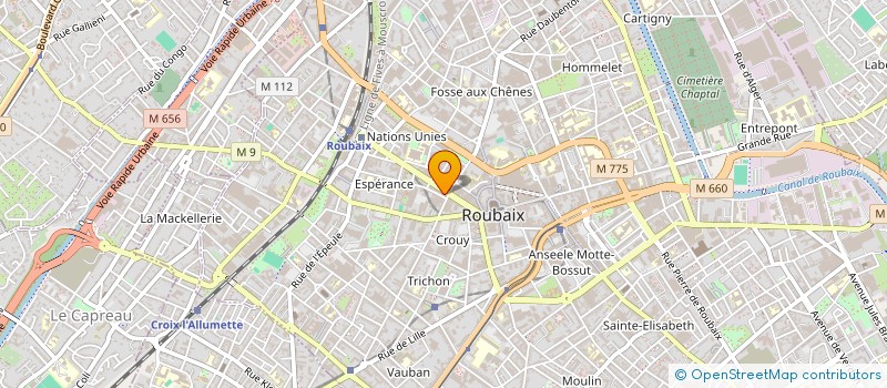 localisation de l'entreprise ZT BAT à ROUBAIX