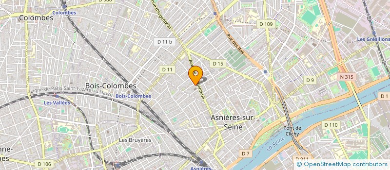 localisation de l'entreprise ZT GLACES  ASNIERES-SUR-SEINE