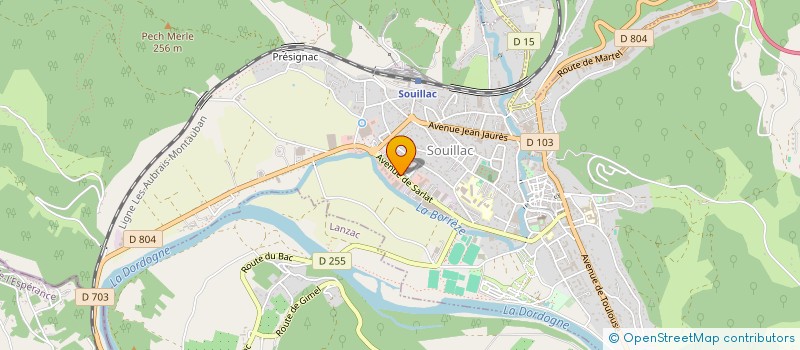 localisation de l'entreprise ZU'DANCE PARTY  SOUILLAC