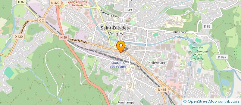 localisation de l'entreprise ZUBDA  SAINT-DIE-DES-VOSGES