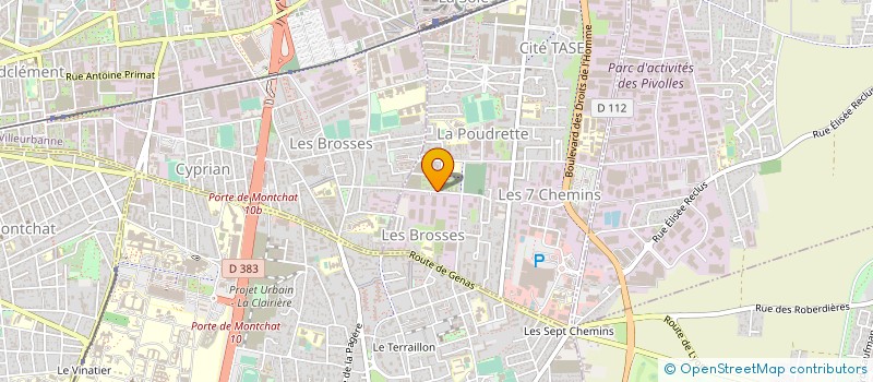 localisation de l'entreprise ZUBERI IMMOBILIER à VAULX-EN-VELIN