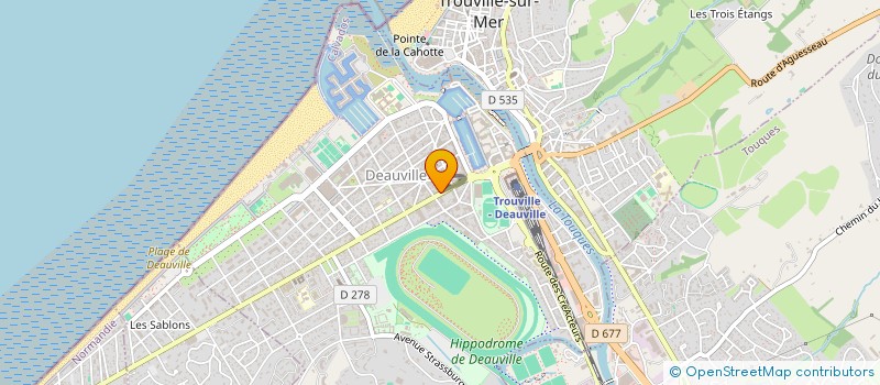 localisation de l'entreprise ZUBERO INVESTISSEMENTS à DEAUVILLE