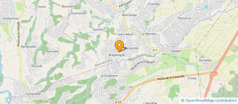 localisation de l'entreprise ZUBERT PREST  BAIE-MAHAULT