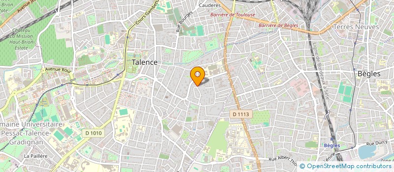 localisation de l'entreprise ZUBIETA  TALENCE