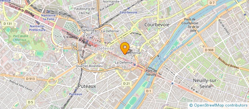 localisation de l'entreprise ZUBIRI à COURBEVOIE