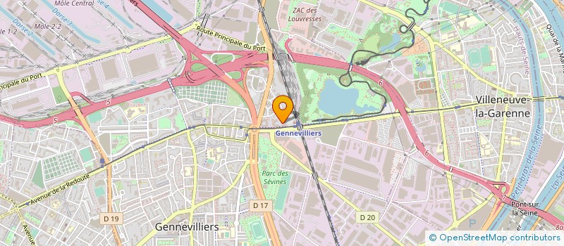 localisation de l'entreprise ZUCCHETTI FRANCE  GENNEVILLIERS