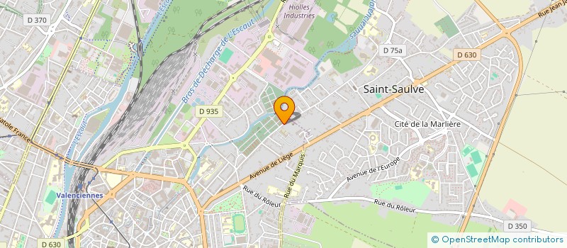 localisation de l'entreprise ZUIN RAILWAY INGENIERIE à VALENCIENNES