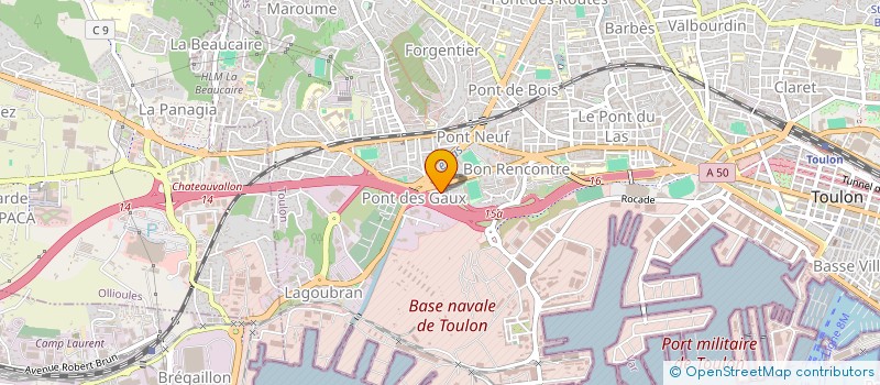 localisation de l'entreprise ZUKETTI  TOULON