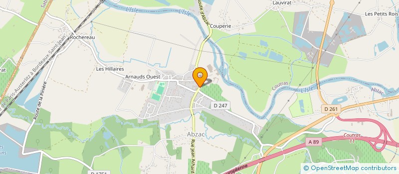 localisation de l'entreprise ZUKOWSKI à ABZAC