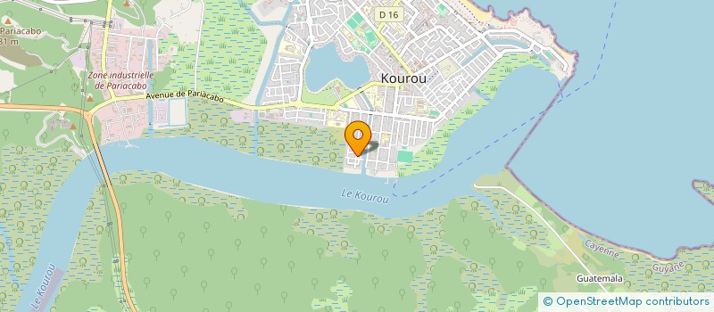 localisation de l'entreprise ZULIA BTP-TP  KOUROU