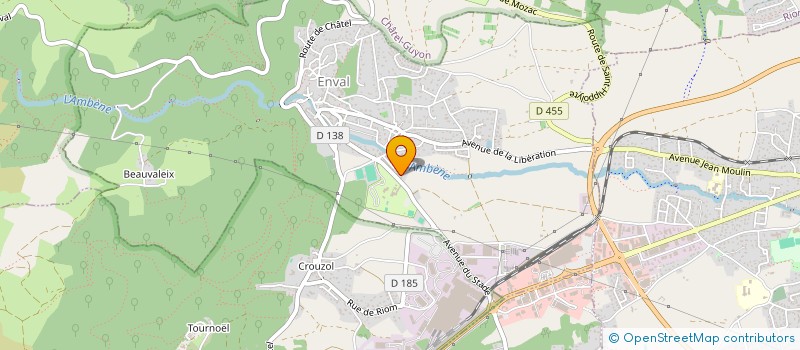 localisation de l'entreprise ZULIANI CARRELAGE  ENVAL