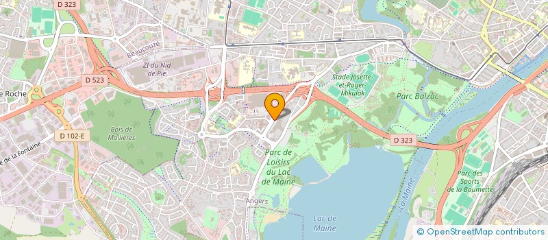 localisation de l'entreprise ZUMATEC à ANGERS