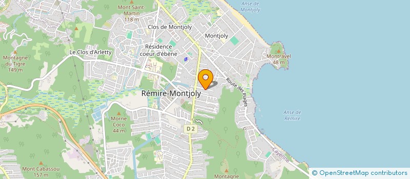 localisation de l'entreprise ZUMB'ATTITUDE973  REMIRE-MONTJOLY
