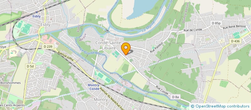 localisation de l'entreprise ZUMBA FIESTA CSL  CONDE-SAINTE-LIBIAIRE