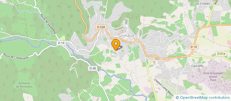 localisation de l'entreprise ZUMBA TEAM ST TROPEZ-GASSIN à GRIMAUD