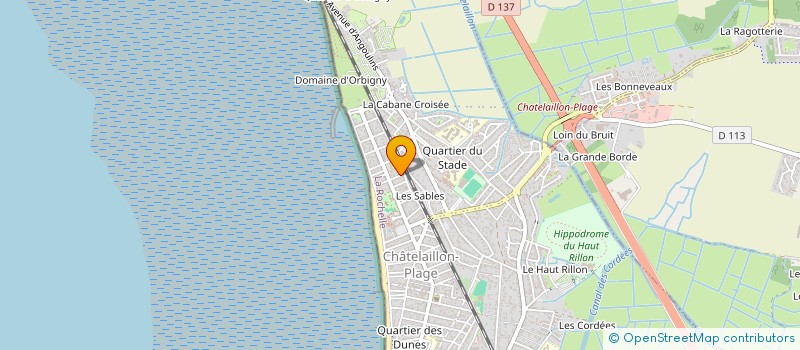 localisation de l'entreprise ZUMBI CAPOEIRA CHATELAILLON à CHATELAILLON-PLAGE