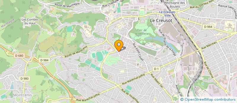 localisation de l'entreprise ZUMBO à LE CREUSOT