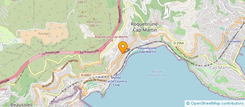 localisation de l'entreprise ZUNINO GAUDEIX à ROQUEBRUNE-CAP-MARTIN