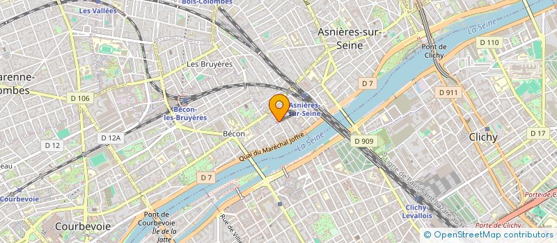localisation de l'entreprise ZUNZ ET ASSOCIES à ASNIERES-SUR-SEINE