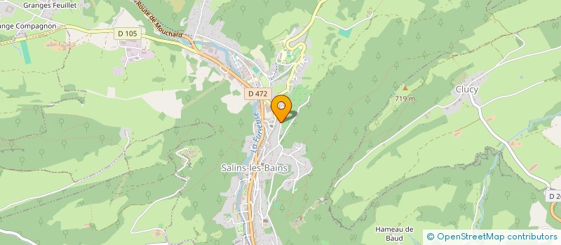 localisation de l'entreprise ZUPA HOLDING à SALINS-LES-BAINS