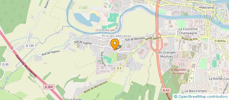 localisation de l'entreprise ZUPA'IMMO à CHARLEVILLE-MEZIERES