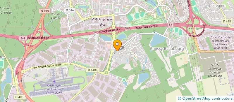 localisation de l'entreprise ZURBAGAN PRODUCTION  CROISSY-BEAUBOURG