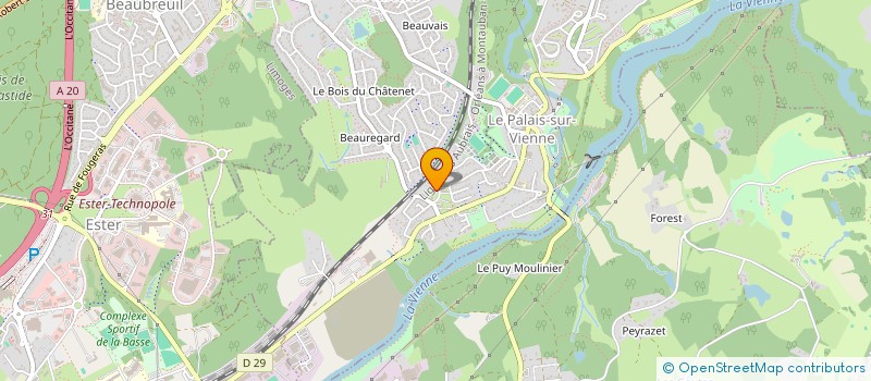 localisation de l'entreprise ZV CHRONO EXPRESS à LE PALAIS-SUR-VIENNE