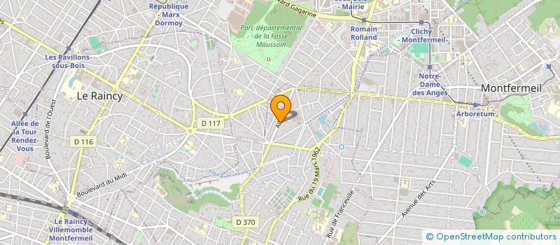 localisation de l'entreprise ZW CONSULT à GAGNY