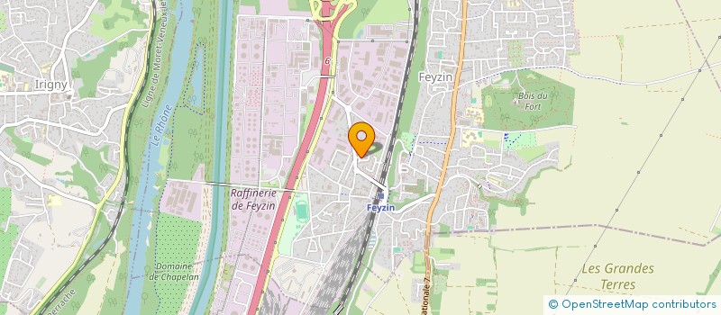 localisation de l'entreprise ZWH NEGOCE  FEYZIN