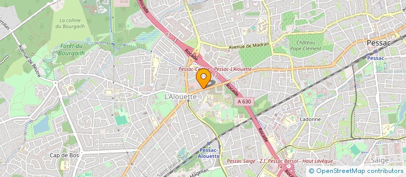 localisation de l'entreprise ZWZ  PESSAC