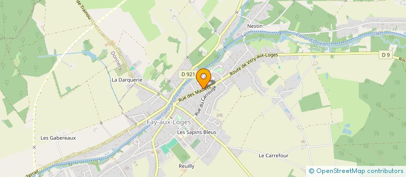 localisation de l'entreprise ZX INVEST à FAY-AUX-LOGES