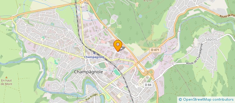 localisation de l'entreprise ZX & YY  CHAMPAGNOLE