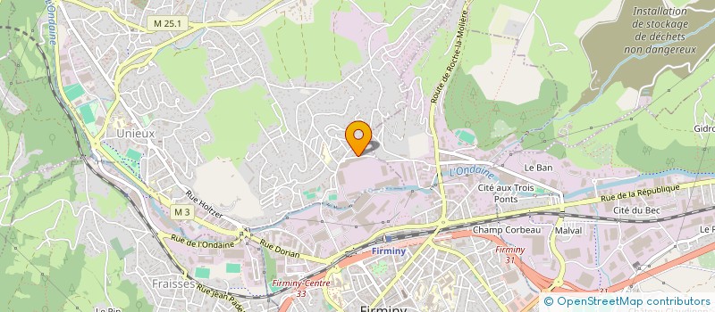 localisation de l'entreprise ZY-ENE  UNIEUX