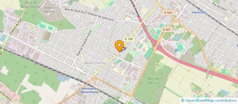 localisation de l'entreprise ZYED COIFFURE à TAVERNY