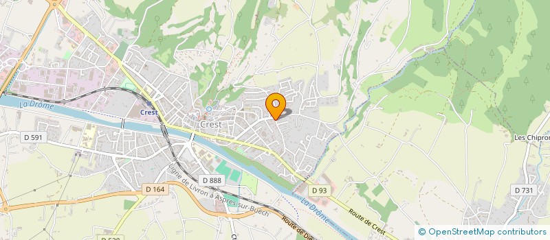 localisation de l'entreprise ZYME ATELIER D INGENIERIE à CREST