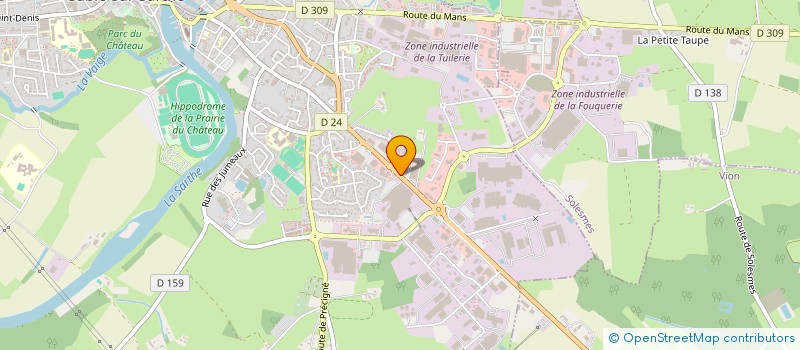 localisation de l'entreprise ZYNA  SABLE-SUR-SARTHE