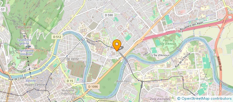 localisation de l'entreprise ZYNE  LA TRONCHE