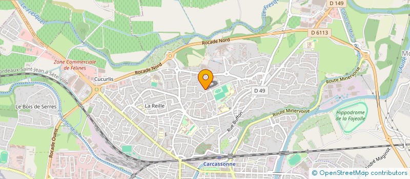 localisation de l'entreprise ZYREZ  CARCASSONNE