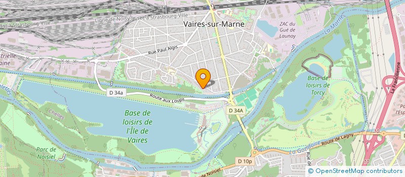 localisation de l'entreprise ZYRIEL à VAIRES-SUR-MARNE
