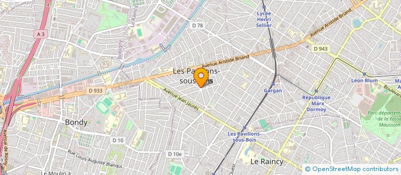 localisation de l'entreprise ZYSSMAN G HAMM C à LES PAVILLONS-SOUS-BOIS