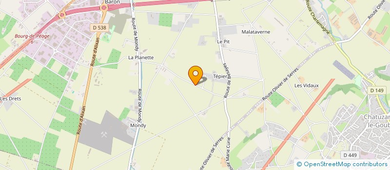 localisation de l'entreprise ZYTO AUTOMOTO  BOURG-DE-PEAGE