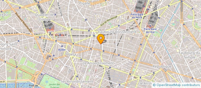localisation de l'entreprise ZZ à PARIS