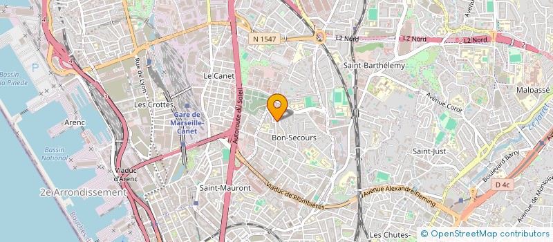 localisation de l'entreprise ZZ à MARSEILLE