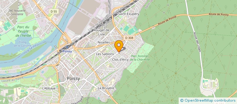 localisation de l'entreprise ZZ MARKET  POISSY