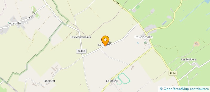 localisation de l'entreprise ZZ PRODUCTIONS  SAINTE-MERE-EGLISE